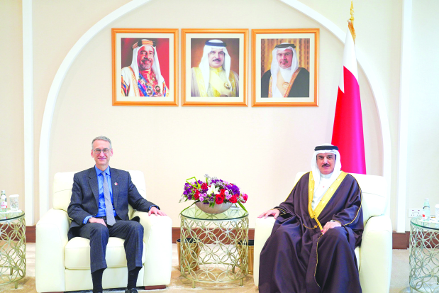 <p>Parliament Speaker Ahmed Al Musallam received outgoing US Ambassador Steven C Bondy. Mr Al Musallam underscored the deep-rooted ties and strategic partnership between Bahrain and the US, noting ongoing development and a shared commitment to strengthening parliamentary co-operation for the benefit of both nations and their peoples. Mr Al Musallam also commended the ambassador’s role in supporting bilateral relations across various fields, wishing him continued success in his future duties.</p>